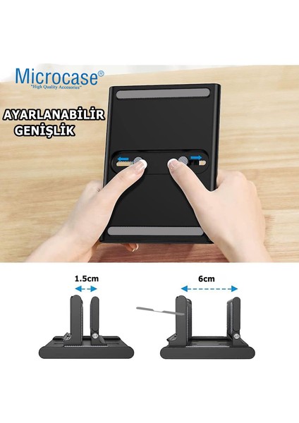 Ayarlanabilir Çok Amaçlı Telefon Tutuculu Laptop Notebok Macbook Için Dikey STAND-AL4495