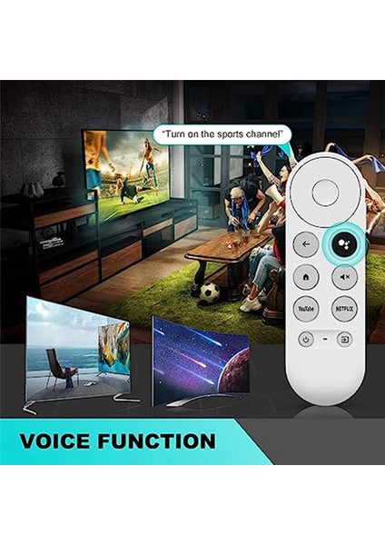 Google Tv Googlechromecast 2020 W3JD Için Yedek G9N9N Sesli Bluetooth Ir Uzaktan Kumanda (Yurt Dışından)
