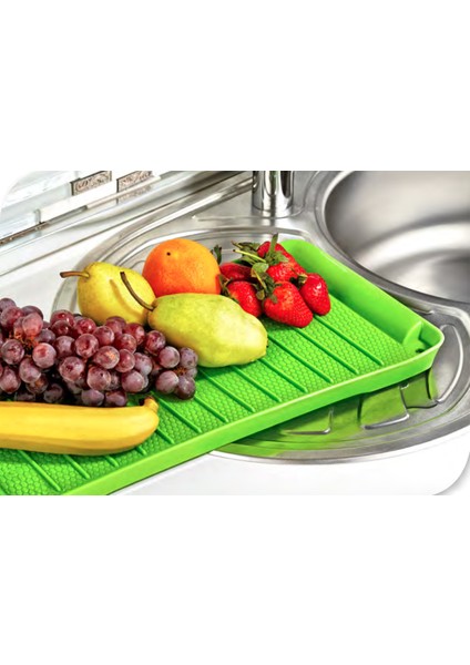 Plastik Dikdörtgen Bulaşıklık Süzmatik Balık Temizleme Tepsisi 46x22cm fiyatları