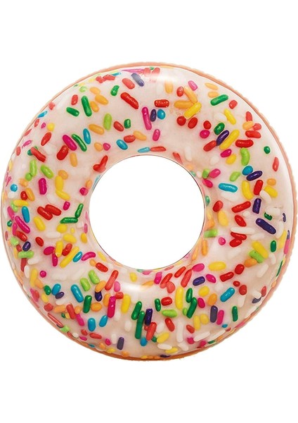 Raınbow Sprınkle Donut Gökkuşağı Serpintili Donut Simit 114 cm (45'')