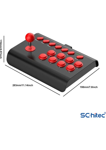 BSP Y02 Joystick Switch Ps3 Ps4 Pc Android İos Mf tv Retro Oyun Konsolu Joystiği Siyah