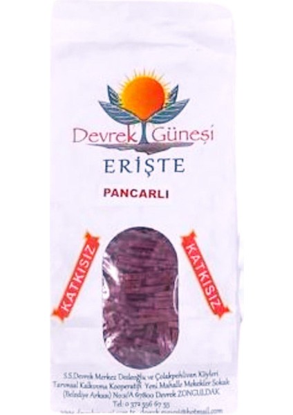 Devrek Güneşi Pancarlı Erişte 500 G