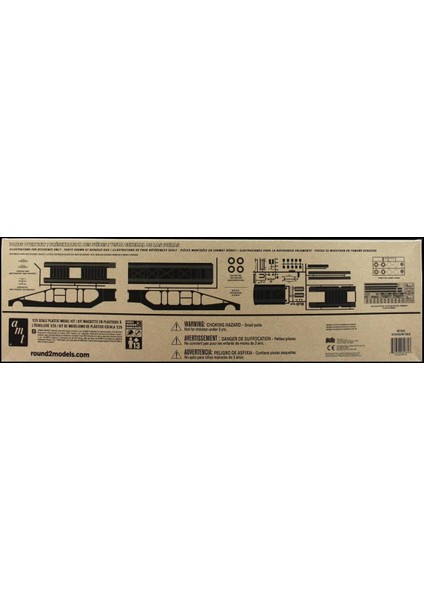 1193 1/25 5car Haulaway Trailer Araba Taşıma Dorsesi Demonte Plastik Maketi fırsatları