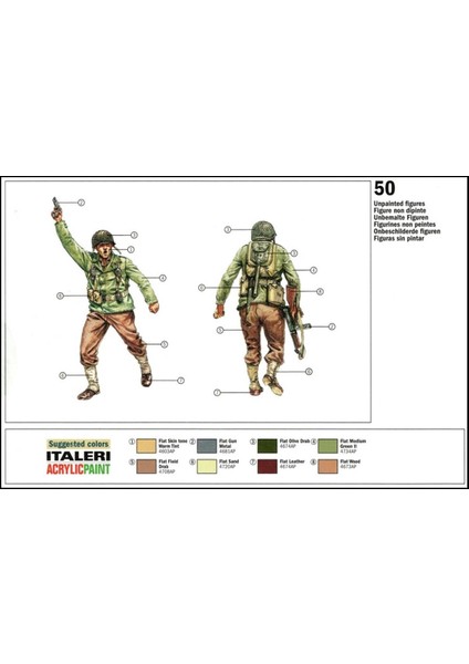 Italeri 6046S 1/72 Wwıı Amerikan Piyadeleri Demonte Plastik Maketi