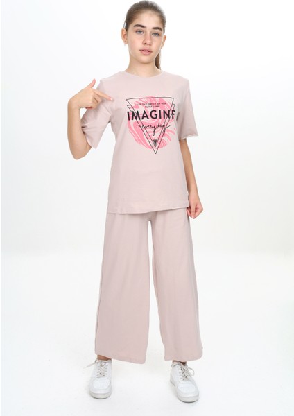 Magıne Everyday Baskılı Kız Takım 3043-4043