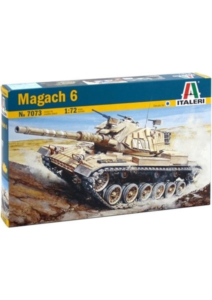 Italeri 7073S 1/72 Magach 6 Tank Demonte Plastik Maketi