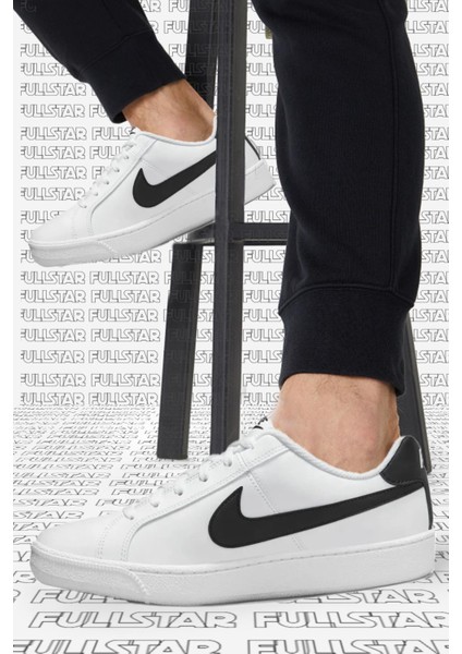 Court Royale Unisex Leather Sneaker Hakiki Deri Günlük Spor Ayakkabı Beyaz