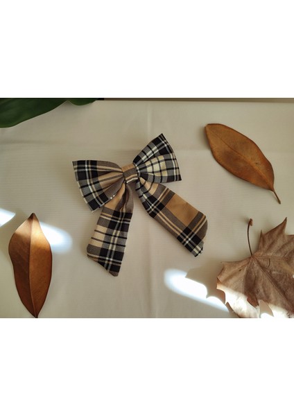 Ekose Kumaş Vintage Model Fiyonk Kurdele Toka fiyatları
