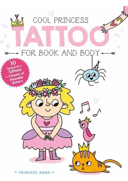 Cool Princess Tattoo Book: Anna