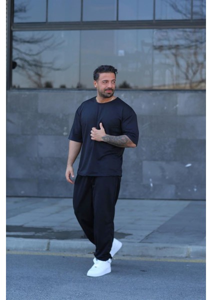 Erkek Bisiklet Yaka Ince Beli Lastikli Kısa Kollu Düz Eşofman Takımı fiyatları