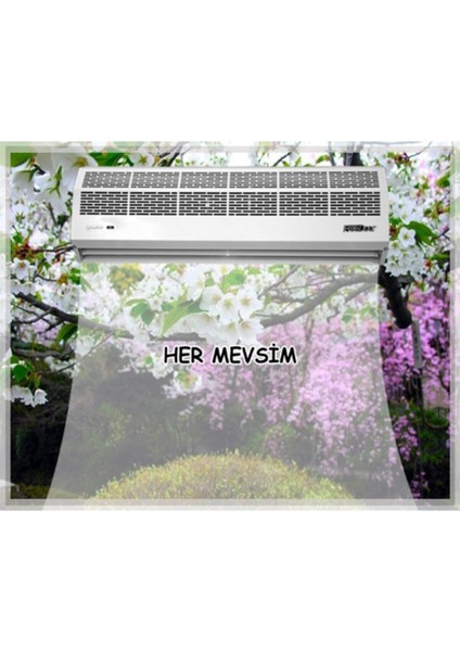 -1215 Elektrikli Isıtıcısız Hava Perdesi 150CM Klima Parfü 330 W 120-160 cm