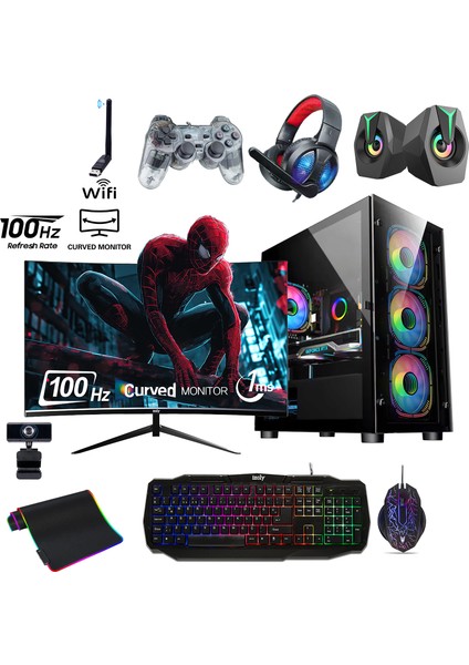 Lotus x Mega I5-4570 16GB 256GB SSD Rx 580 8gb 24'' Oyuncu Masaüstü Bilgisayarı