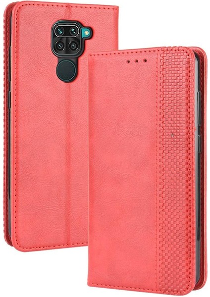 Xiaomi Redmi Not 9 Için Kılıf Pu Deri Cüzdan Manyetik Kapatma (Yurt Dışından)