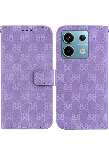 Telefon Kılıfı Için Xiaomi Redmi Not 13 Pro 5g Kickstand Pu Deri Kart 8 (Yurt Dışından)