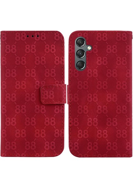 Samsung Galaxy A25 5g Için Telefon Kılıfı Cüzdan Kapak Pu Deri Kickstand 8 (Yurt Dışından)