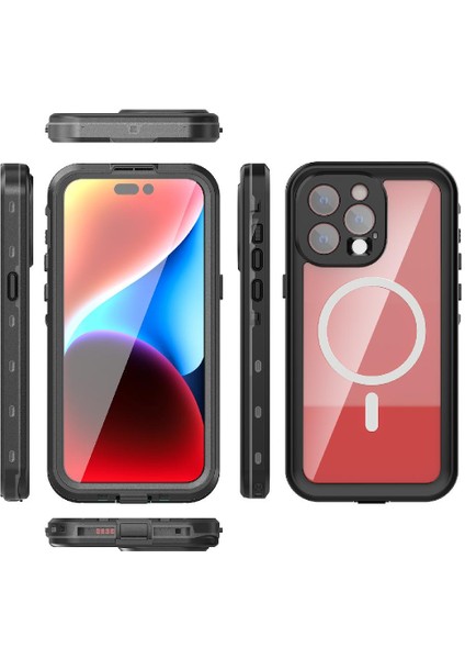 Iphone 15 Için Kılıf Pro Max 12FT Askeri Darbeye Su Geçirmez Dahili (Yurt Dışından)