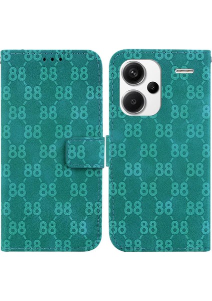 Telefon Kılıfı Için Xiaomi Redmi Not 13 Pro Artı Pu Deri Kickstand Cüzdan 8 (Yurt Dışından)