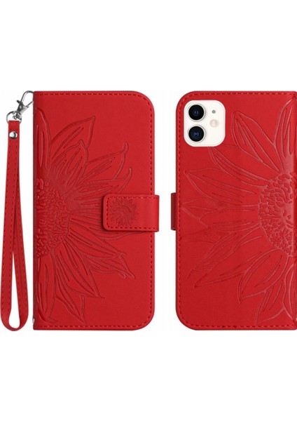 Kart Yuvaları ile iphone 11 Için Kılıf Tutucu Flip Cüzdan Telefon Kılıfı Kısa Pu (Yurt Dışından)