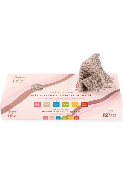Kutulu Çek-Al 12'li Mikrofiber BEZ-22X22 cm fiyatları