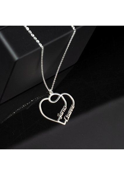Kişiye Özel Kalpli Isim Kadın Gümüş KOLYE,925 Ayar Gümüş Kolye, Gümüş, Rose Gold,altın Kaplama Kolye fiyatları