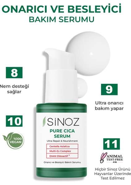 Pure Cica Ultra Onarıcı ve Besleyici Bakım Serumu 30 ml