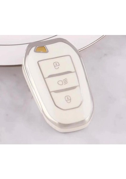 Citröen C3 C4 C5 Aircross Anahtar Koruma Kılıfı Far Tuşlu Krom Detaylı