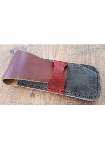 Hakiki Deri El Emeği Özel Kalemleriniz Için Kalemlik Kalem Kutu 27 cm 6 cm 15TA