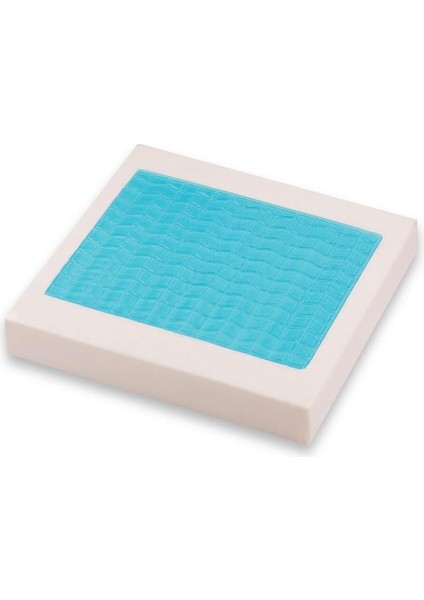 Simple The Pillow Siyah Visco Jelli Tekerlekli Sandalye Minderi Sandalye Oturma Minderi Serinletici Visco Foam Minder