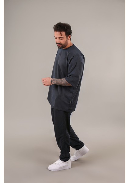 Erkek Oversize Yazlık Ince Bisiklet Yaka Rahat Kaliteli Eşofman Takımı fiyatları