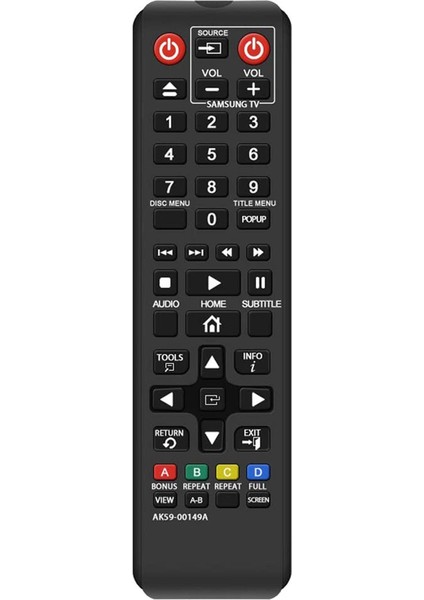 AK59-00149A DVD Blu-Ray Oynatıcı Için Uzaktan Kumandanın Değiştirilmesi BDF5100/ -ES5300 -FM51 -FM57C -H5100 (Yurt Dışından)