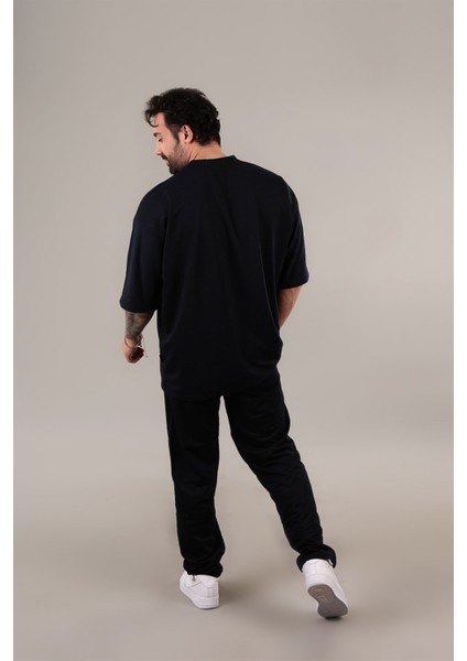 Erkek Oversize Yazlık Ince Bisiklet Yaka Rahat Kaliteli Eşofman Takımı fırsatları