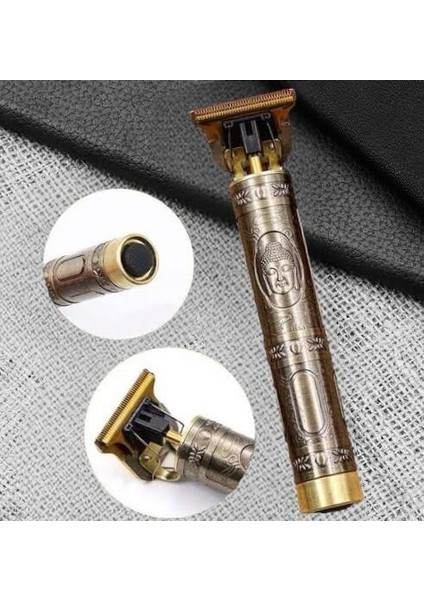 Usb'li Profesyonel Çelik Kasa Gövdeli Tıraş Makinesi Traş Bıçağı Orijinal