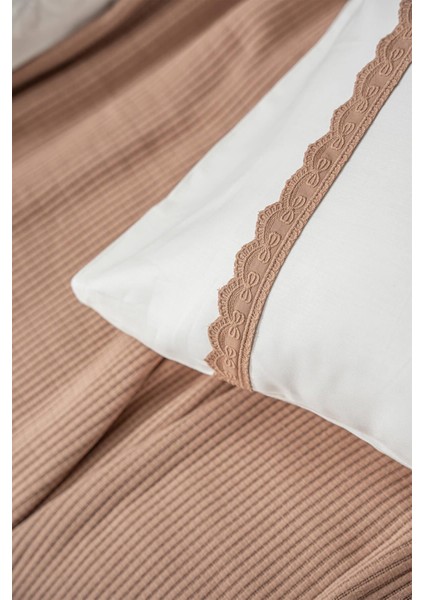 Alessa Çift Kişilik Pike Takımı %100 Organik Pamuk Jakarlı Terra 260X240 cm modelleri