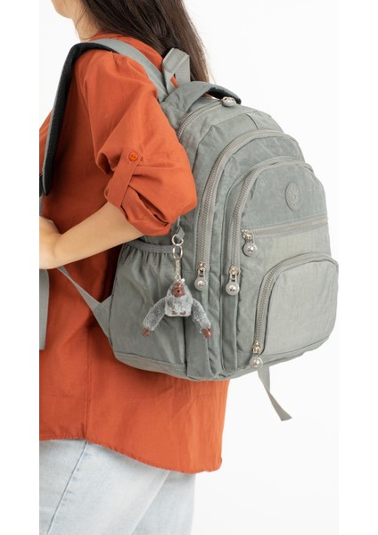 Ultra Hafif Orta Boy Sırt Çantası Unisex Gri Model : 571 3C