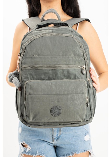 Ultra Hafif Çok Cepli Orta Boy Sırt Çantası Unisex Gri Model : 571 3E modelleri