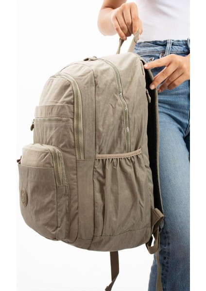 Ultra Hafif Çok Cepli Su Geçirmez Sırt Çantası Unisex Vizon Model : 571 1B fiyatları