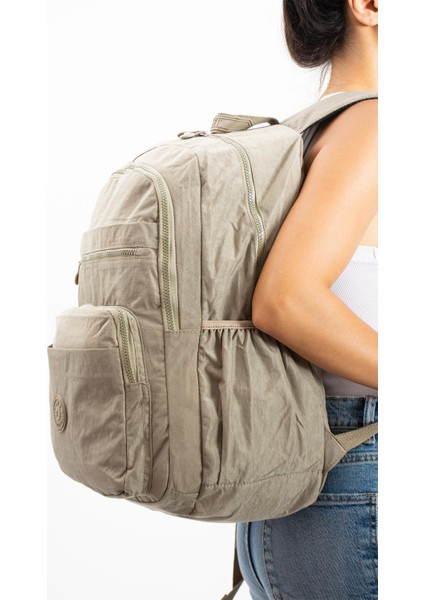 Ultra Hafif Çok Cepli Su Geçirmez Sırt Çantası Unisex Vizon Model : 571 1B modelleri