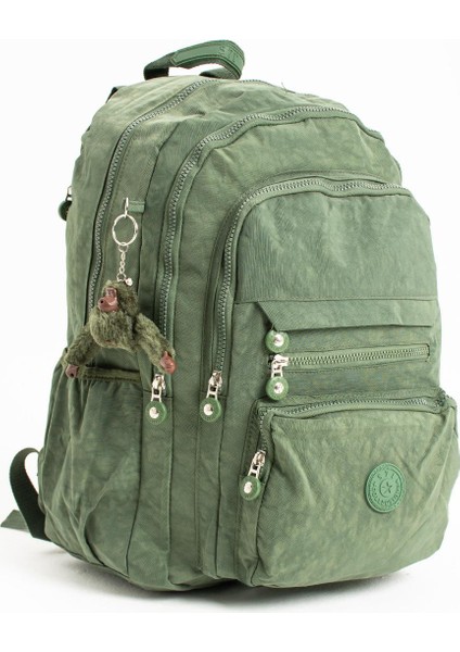 Ultra Hafif Çok Cepli Krinkıl Sırt Çantası Unisex Yeşil Model : 571 3B indirimleri