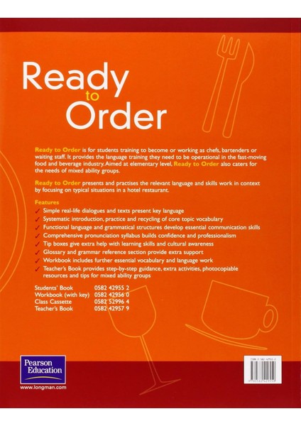 English For The Restaurant Industry Ready To Order Student Book fiyatları