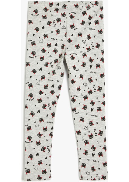 Tayt Kedi Baskılı Beli Lastikli fiyatları