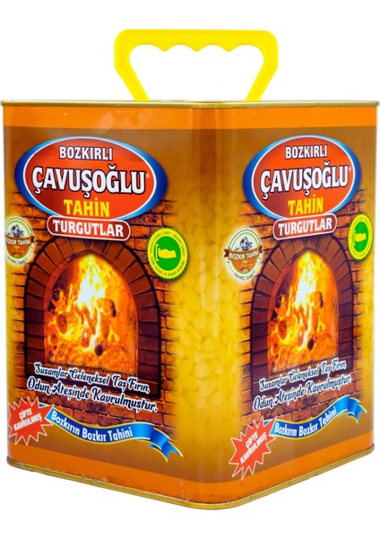 Odun Ateşinde Karafırın Tahin Çavuşoğlu Kepekli Bozkır Tahini Metal Kutu Net:4600 g