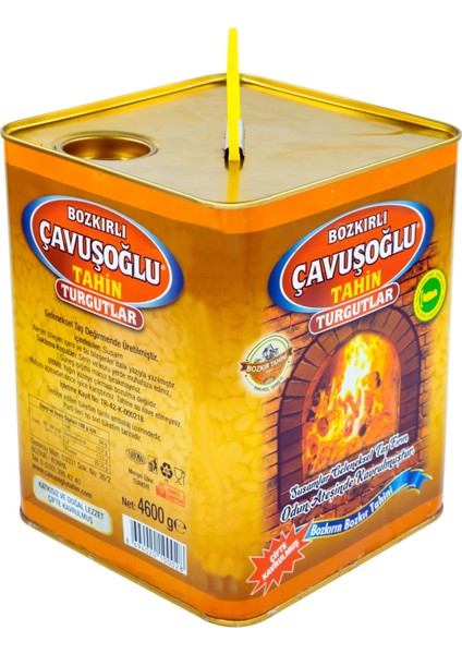 Odun Ateşinde Karafırın Tahin Çavuşoğlu Kepekli Bozkır Tahini Metal Kutu Net:4600 g