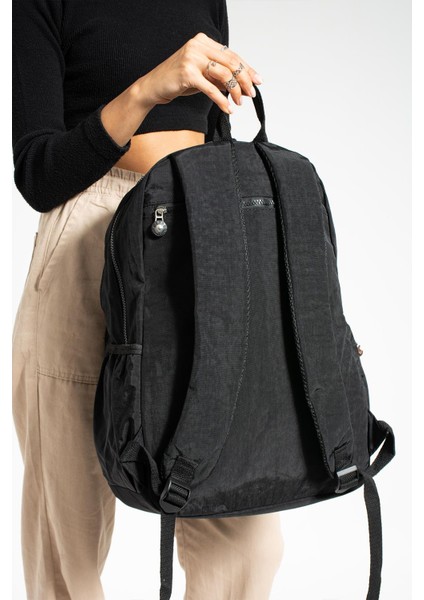 Ultra Hafif Çok Cepli Su Geçirmez Sırt Çantası Unisex Siyah Model : 571 1E
