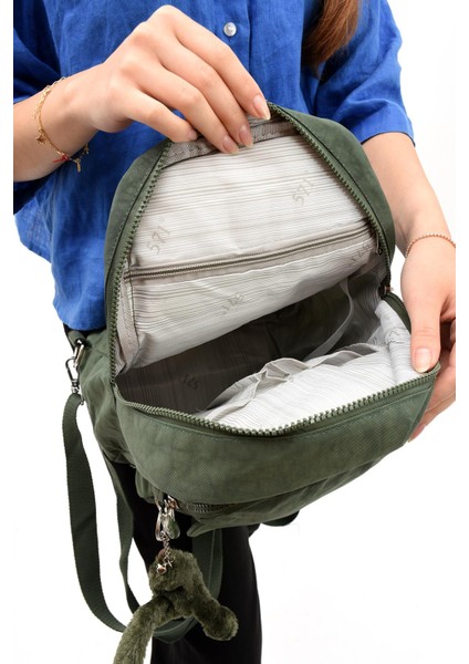 Hem Sırt Hem Göğüs Spor Genç Kadın Çantası Yeşil (Model: 571-8D)