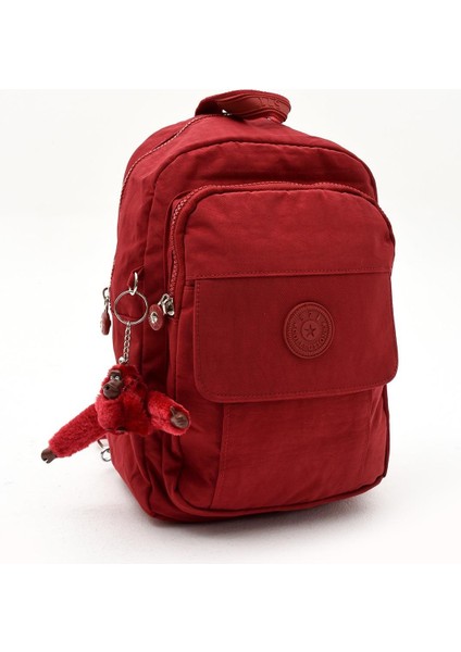 Hem Sırt Hem Göğüs Spor Genç Kadın Çantası Kırmızı (Model: 571-8D)