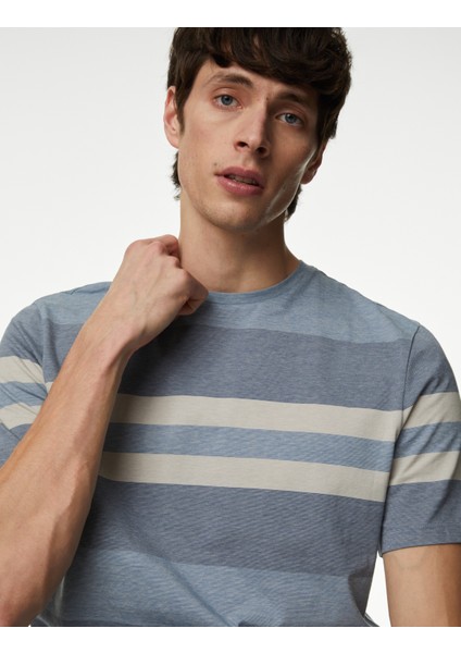 Saf Pamuklu Kısa Kollu T-Shirt fiyatları