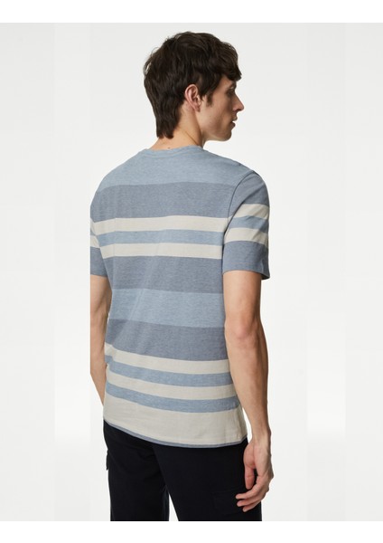 Saf Pamuklu Kısa Kollu T-Shirt fırsatları