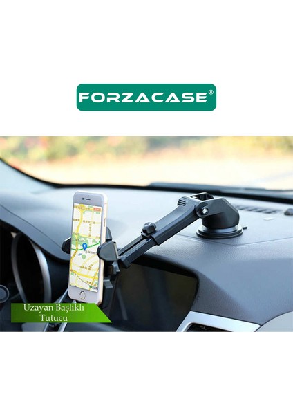 360 Derece Döner Araç Içi Torpido ve Cam Vantuzlu Telefon Tutucu - FC643 modelleri