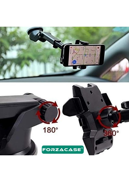 360 Derece Döner Araç Içi Torpido ve Cam Vantuzlu Telefon Tutucu - FC643 fırsatları