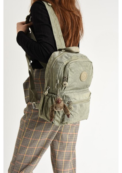 Hem Sırt Hem Göğüs Spor Genç Kadın Çantası Vizon (Model: 571-8C)